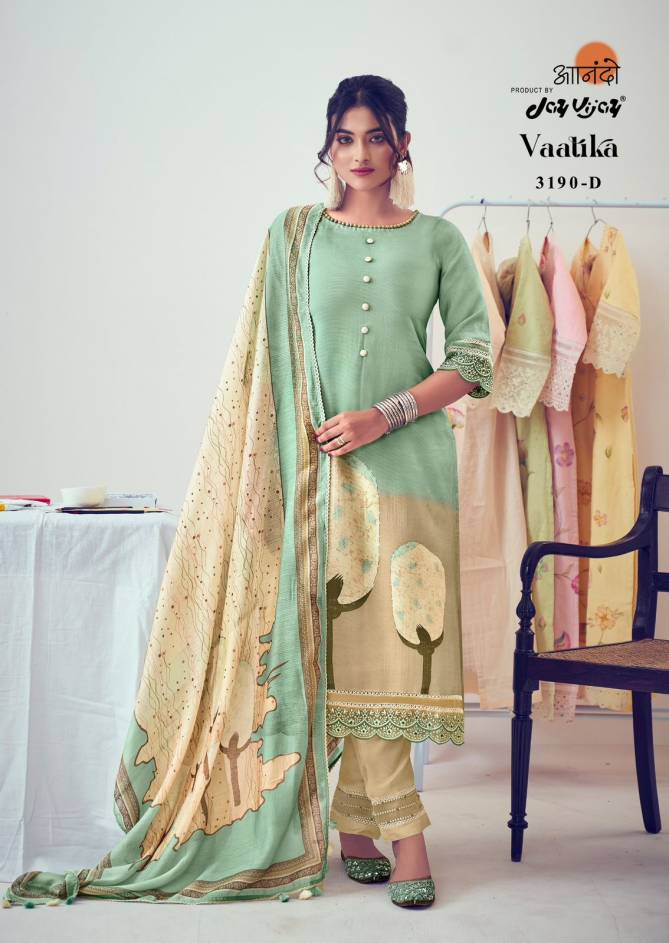 Vaatika By Jay Vijay Summer Pure Muslin Printed Salwar Suits Wholesale Market In Surat